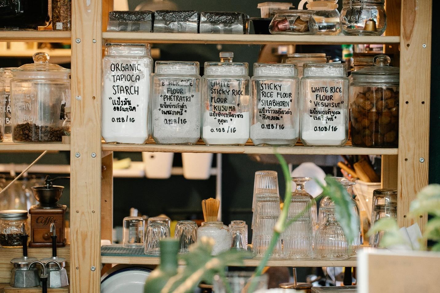 Family thoughtfully downsizing their home