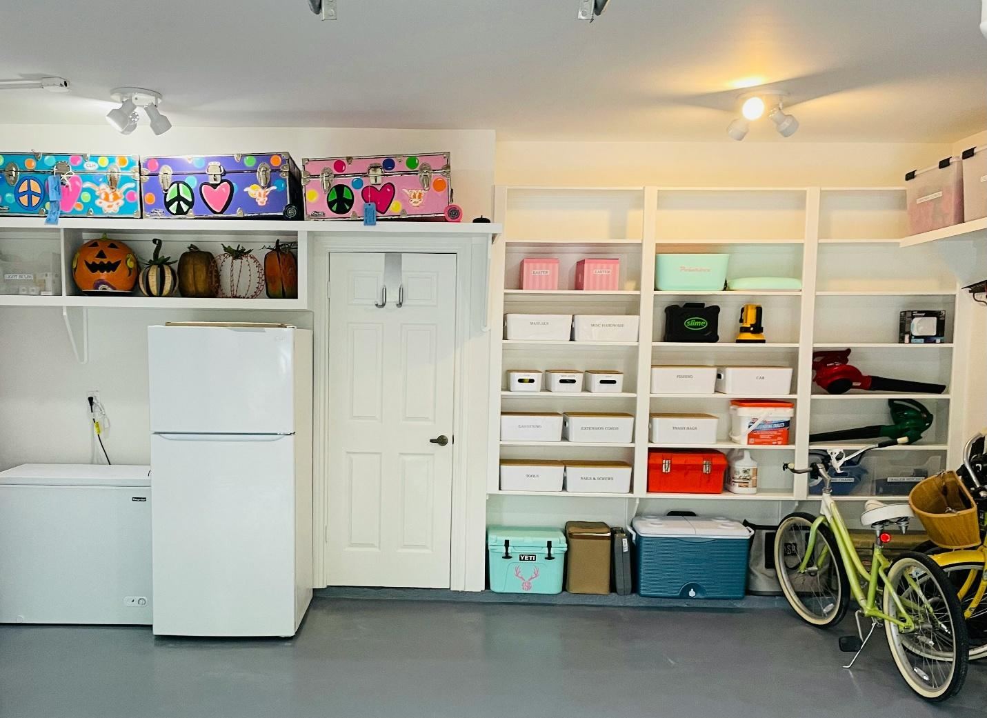 Beautifully organized garage after transformation